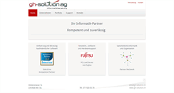 Desktop Screenshot of gh-solution.ch